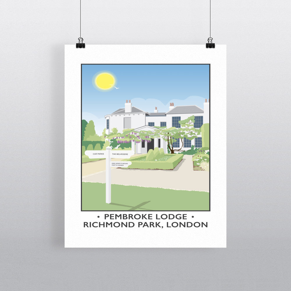 Pembroke Lodge, Richmond Park, London - Art Print