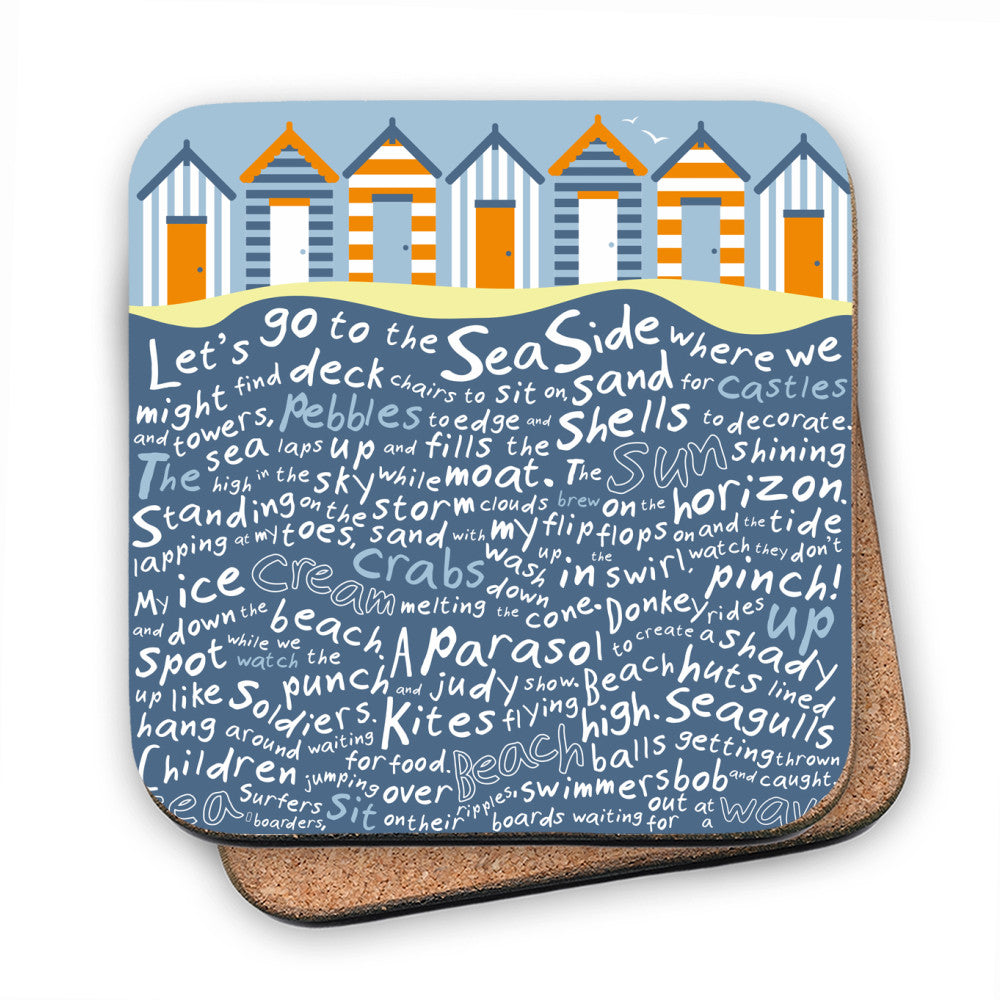 Beach Huts, MDF Coaster