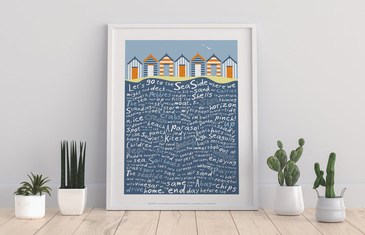 Beach Huts, - Art Print