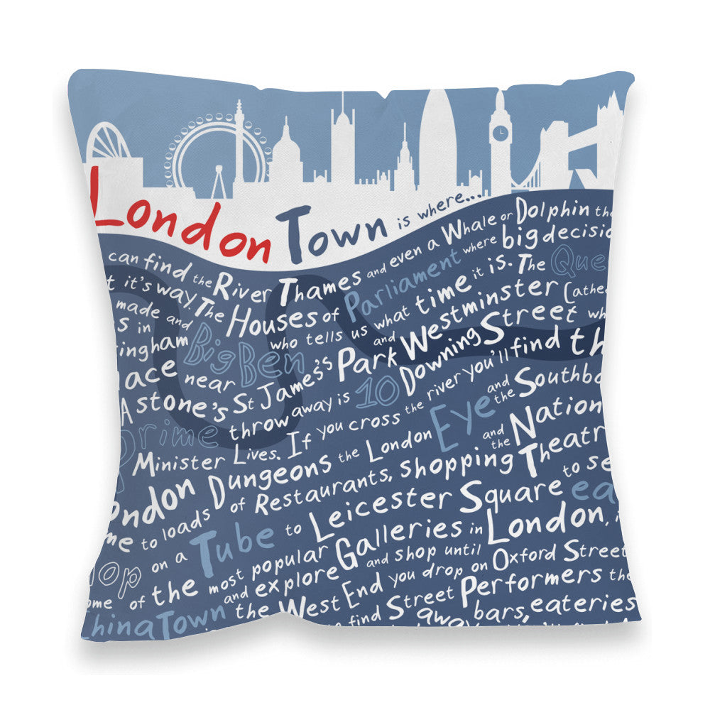 London Town, Fibre Filled Cushion