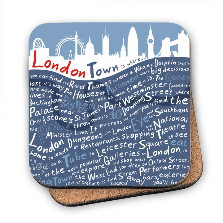 London Town, MDF Coaster