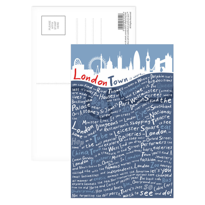 London Town, Postcard Pack