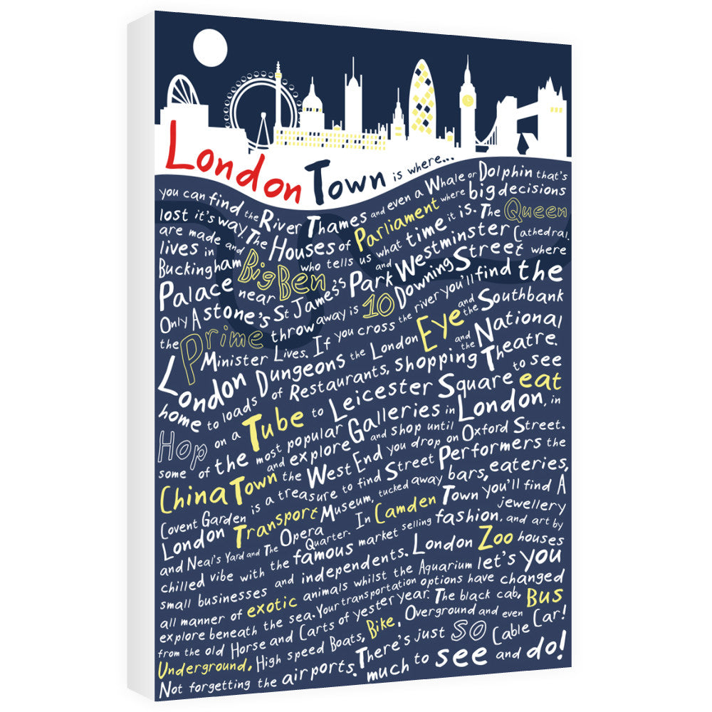 London Town, 60cm x 80cm Canvas