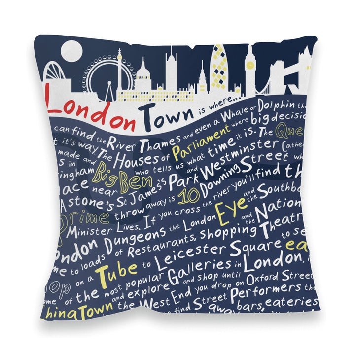 London Town, Fibre Filled Cushion