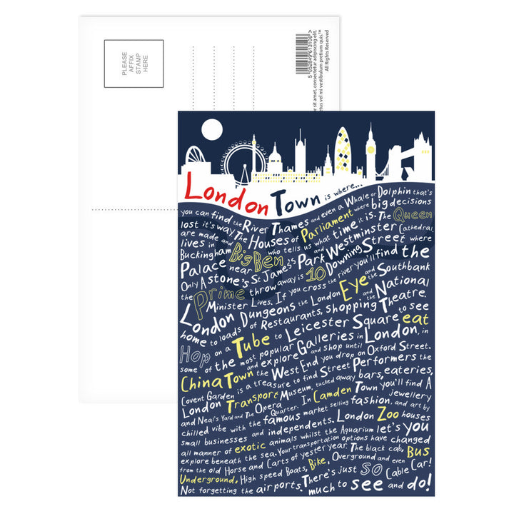 London Town, Postcard Pack