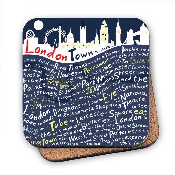 London Town, MDF Coaster