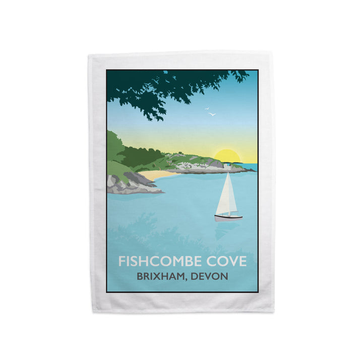 Fishcombe Cove, Brixham Tea Towel