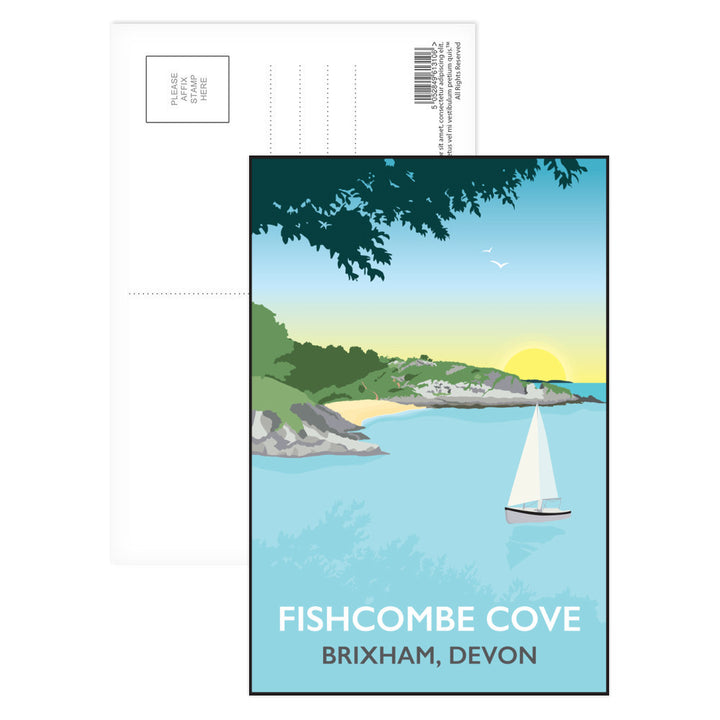 Fishcombe Cove, Brixham Postcard Pack