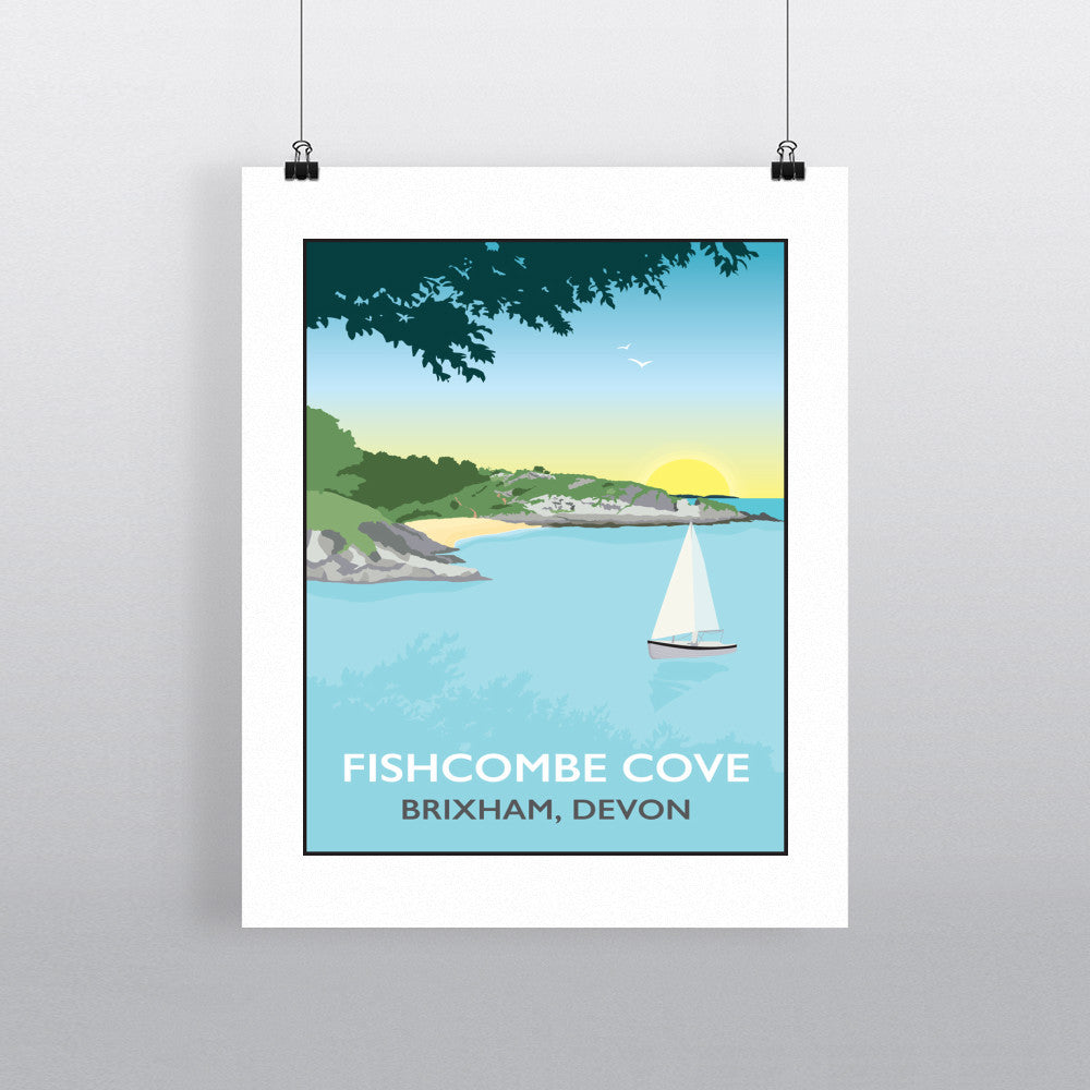 Fishcombe Cove, Brixham 90x120cm Fine Art Print