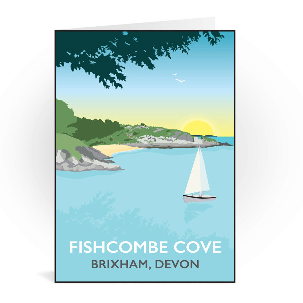 Fishcombe Cove, Brixham Greeting Card 7x5