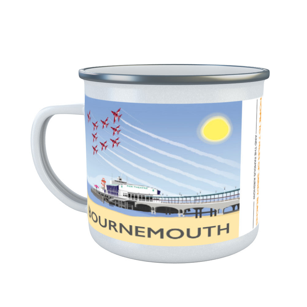 Bournemouth, Dorset Enamel Mug
