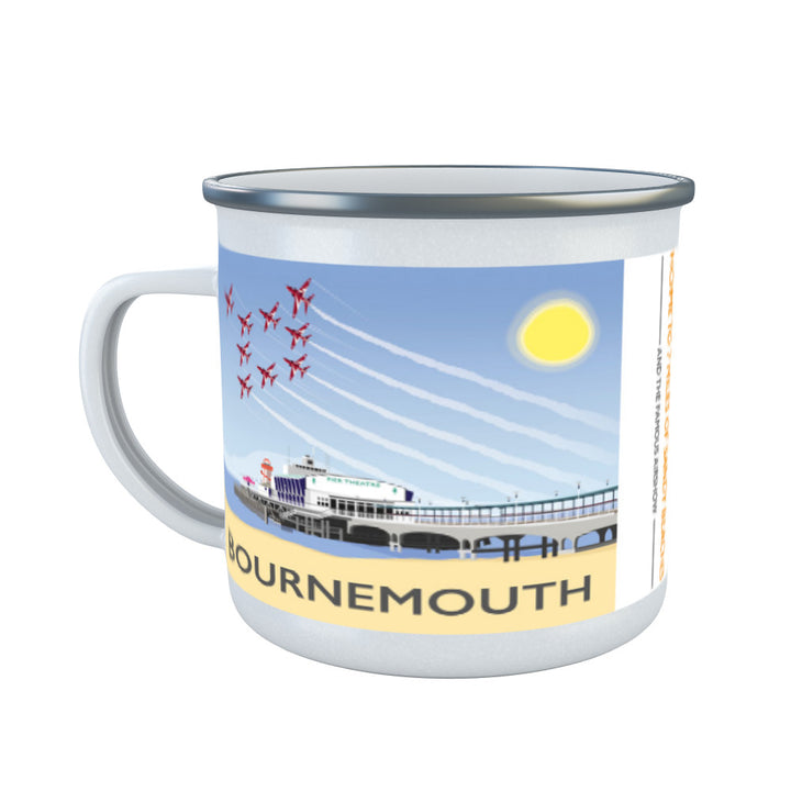 Bournemouth, Dorset Enamel Mug