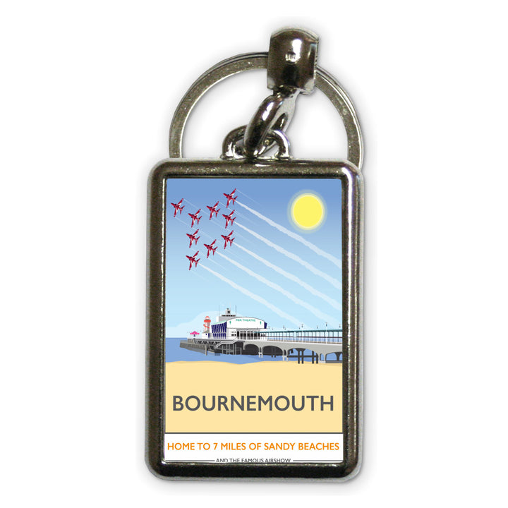 Bournemouth, Dorset Metal Keyring