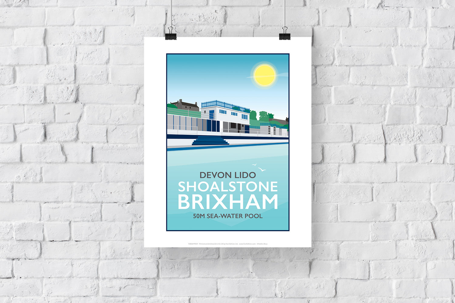 Devon Lido, Brixham - Art Print
