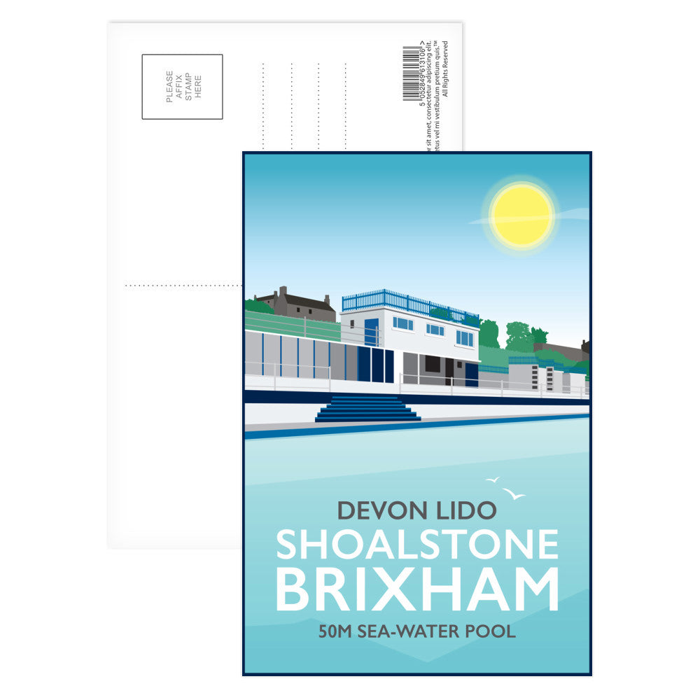 Devon Lido, Brixham Postcard Pack