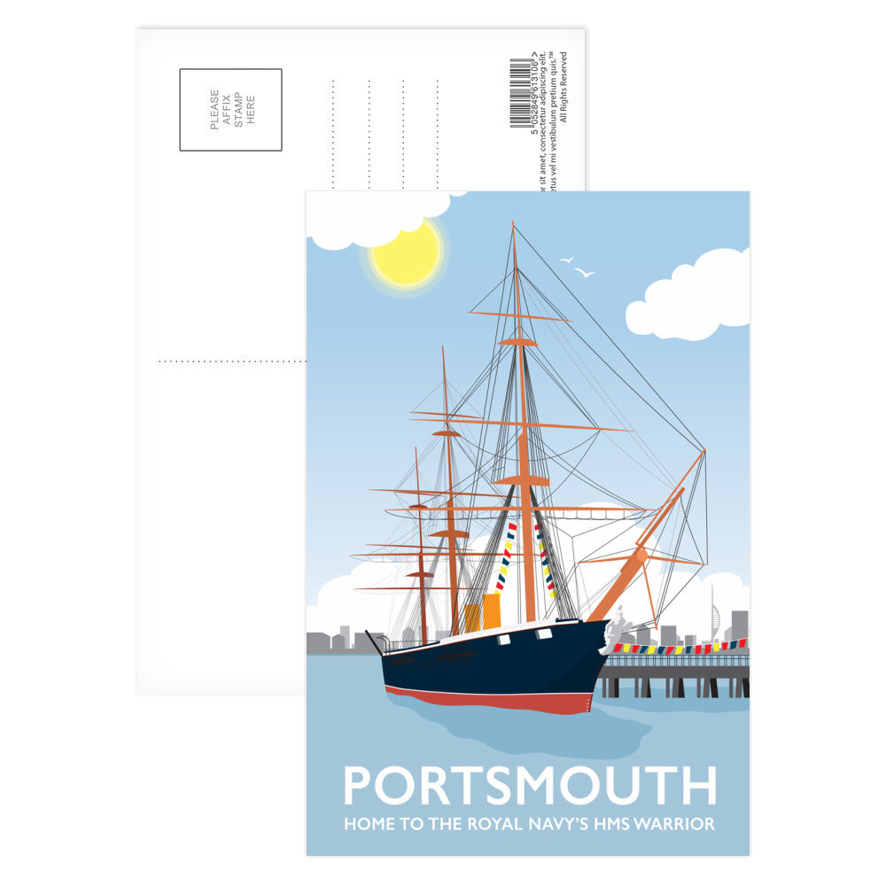HMS Warrior, Portsmouth Postcard Pack
