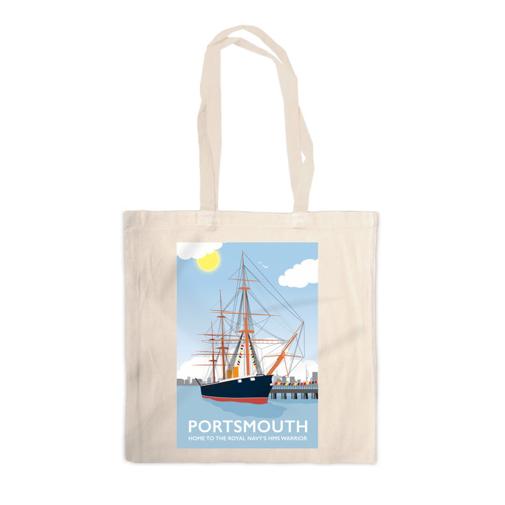 HMS Warrior, Portsmouth Canvas Tote Bag