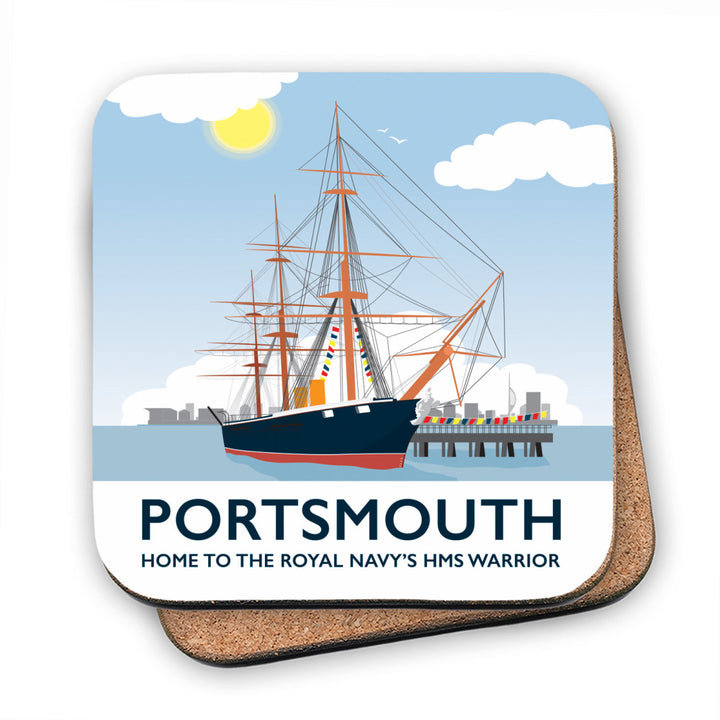 HMS Warrior, Portsmouth MDF Coaster