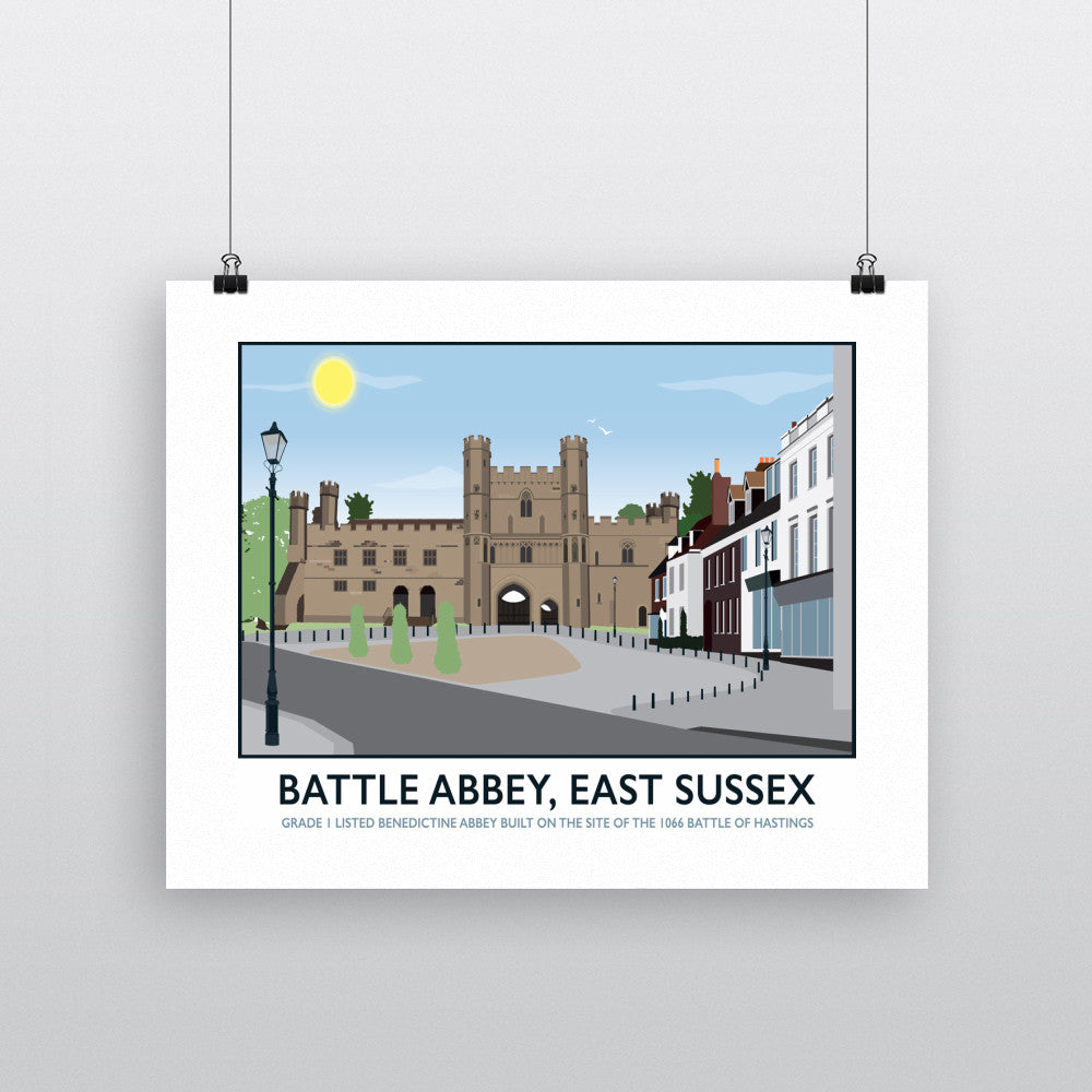 Battle Abbey, Battle 90x120cm Fine Art Print