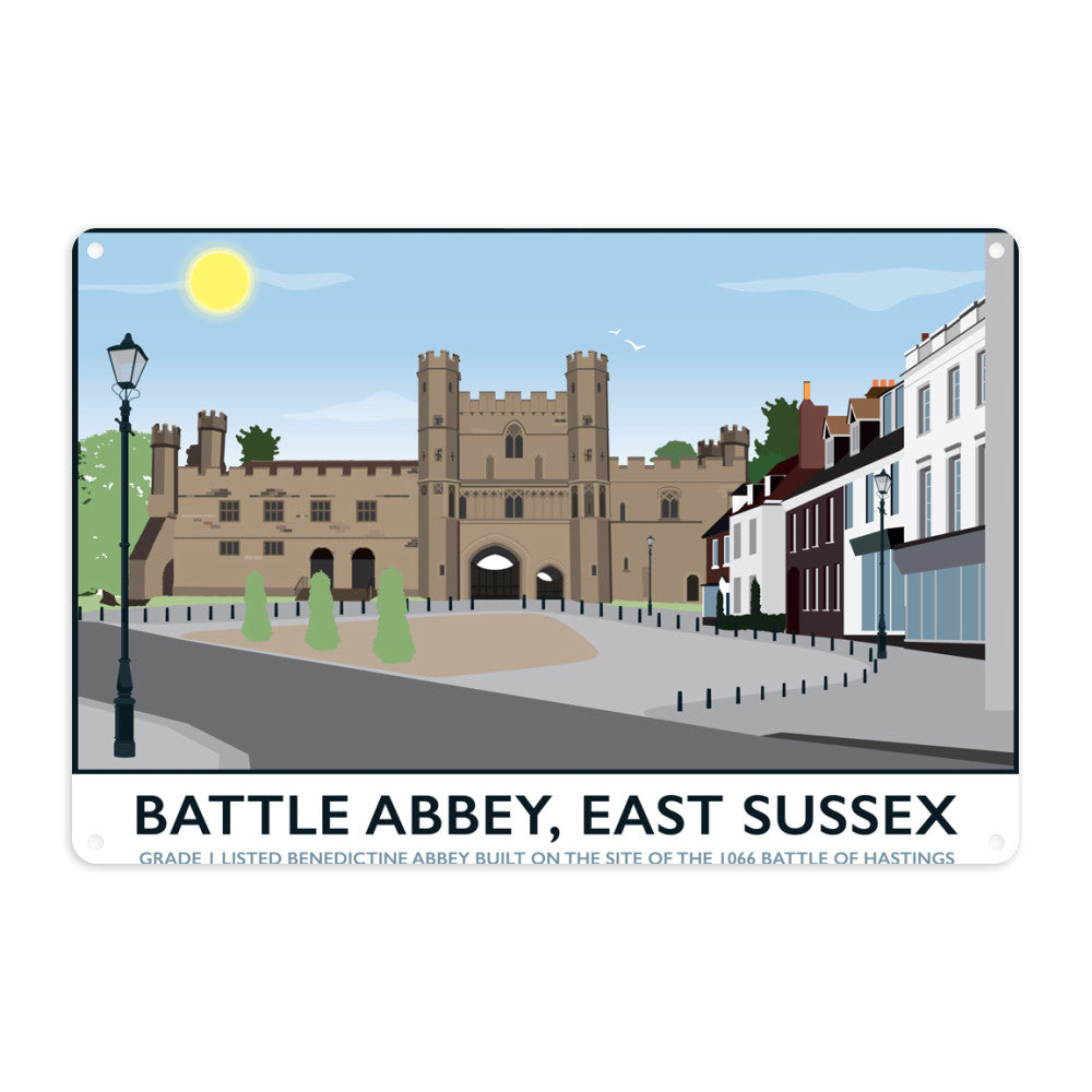 Battle Abbey, Battle Metal Sign