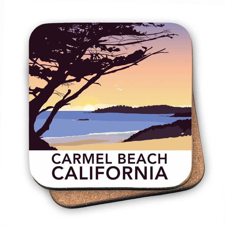 Carmel Beach, California MDF Coaster