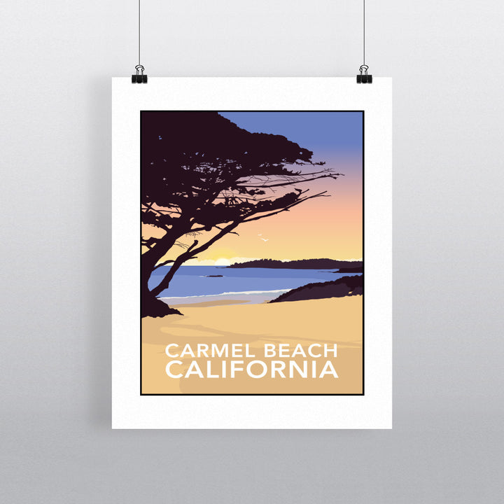 Carmel Beach, California 90x120cm Fine Art Print