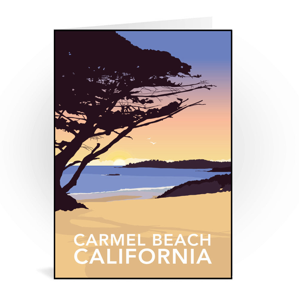Carmel Beach, California Greeting Card 7x5
