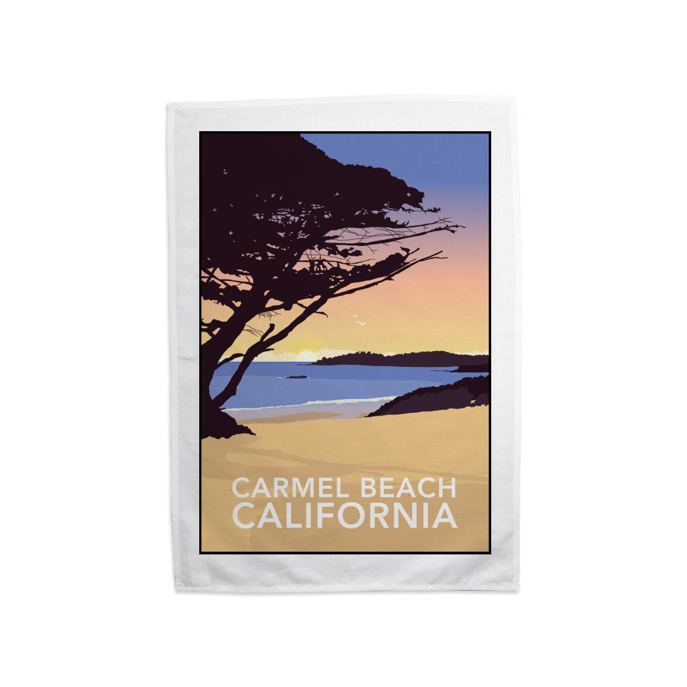 Carmel Beach, California Tea Towel