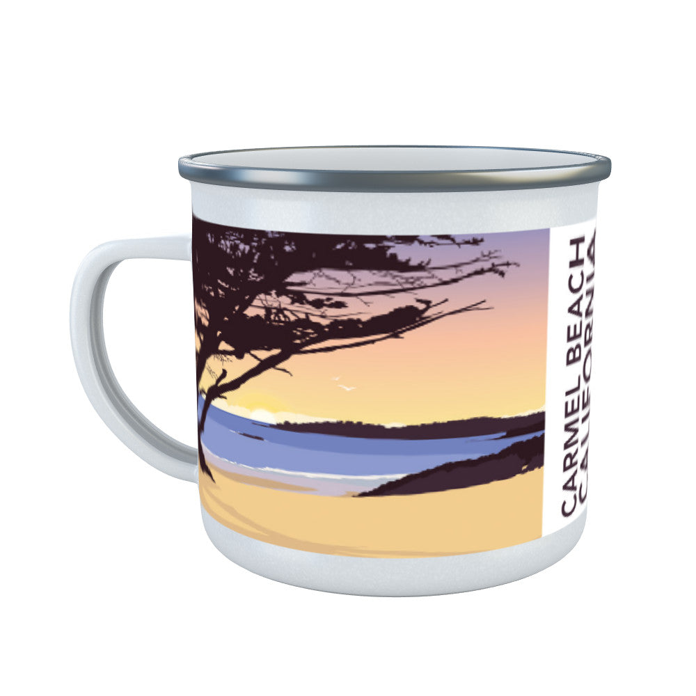 Carmel Beach, California Enamel Mug