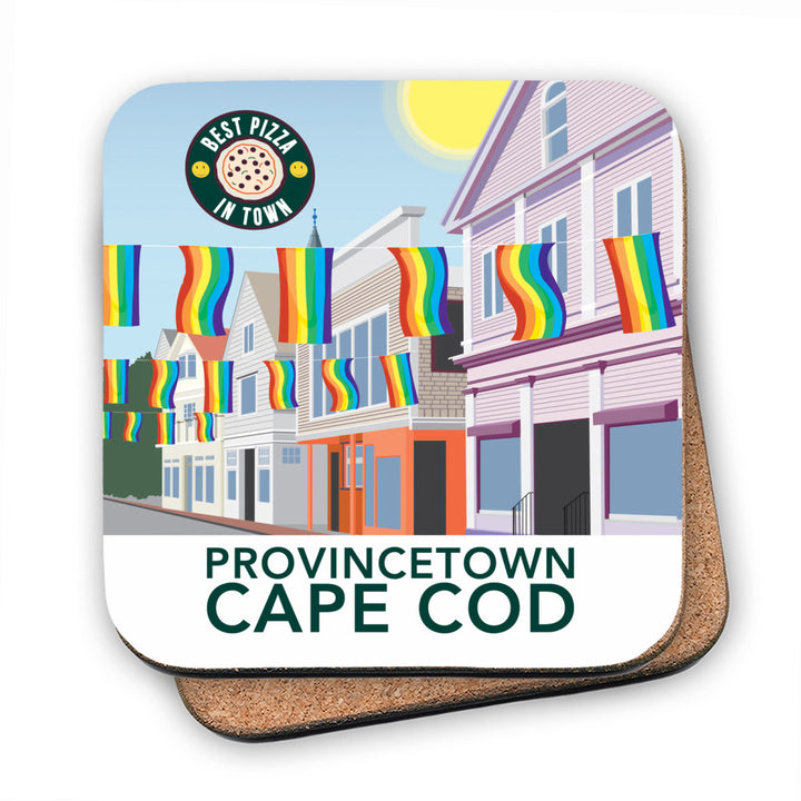 Provincetown, Cape Cod MDF Coaster