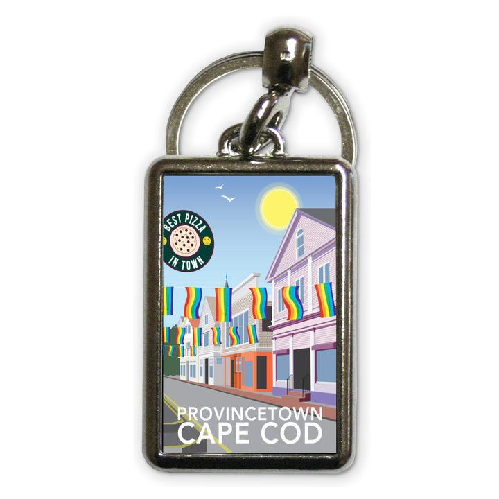 Provincetown, Cape Cod Metal Keyring