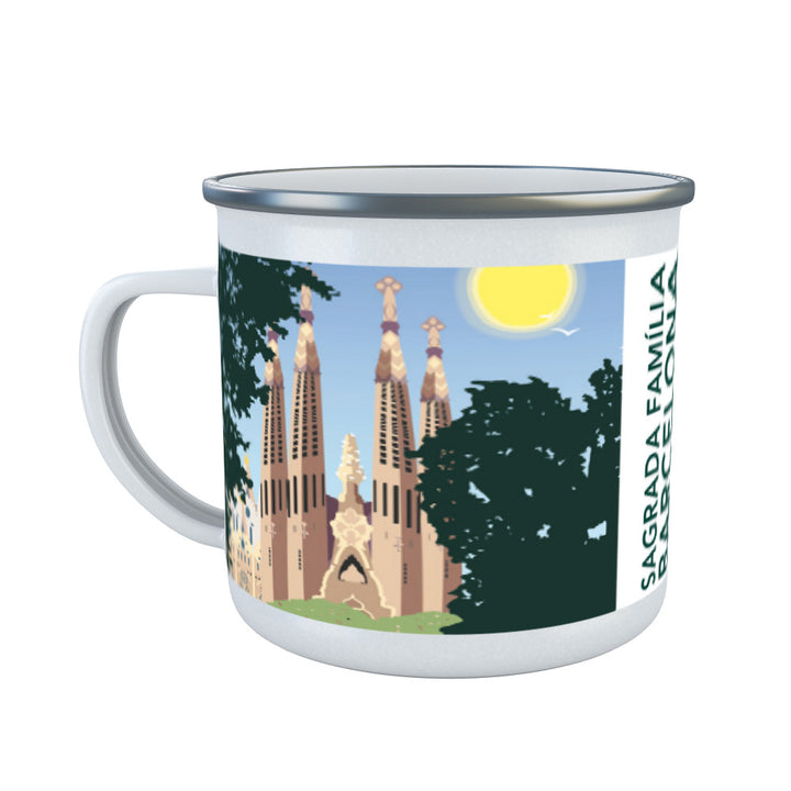 Sagrada Familia, Barcelona Enamel Mug