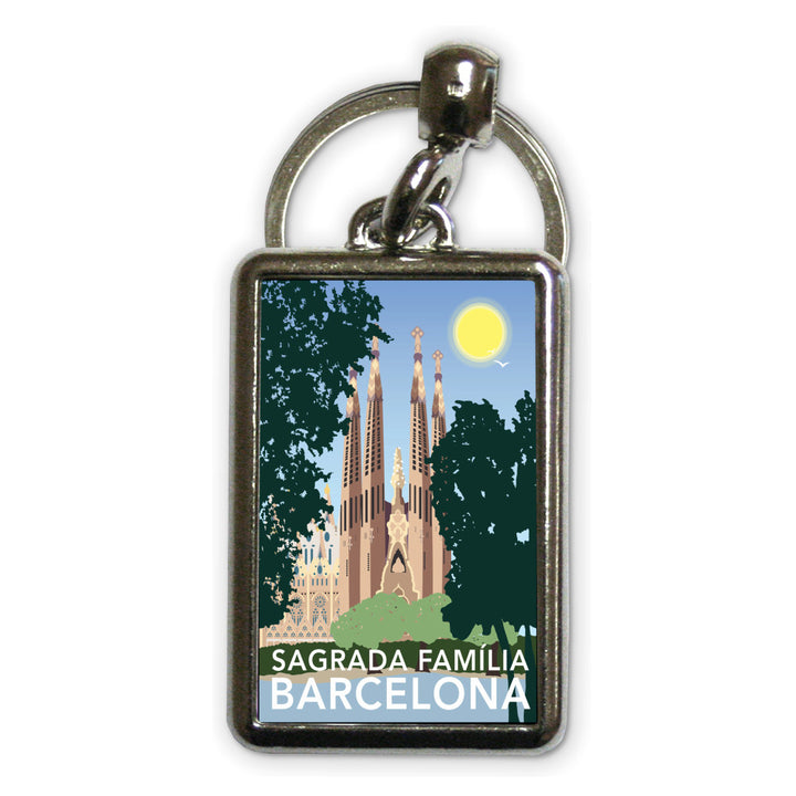 Sagrada Familia, Barcelona Metal Keyring