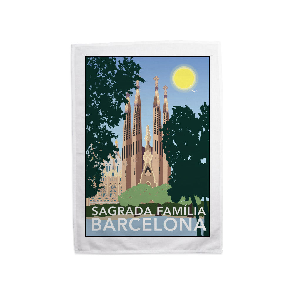 Sagrada Familia, Barcelona Tea Towel