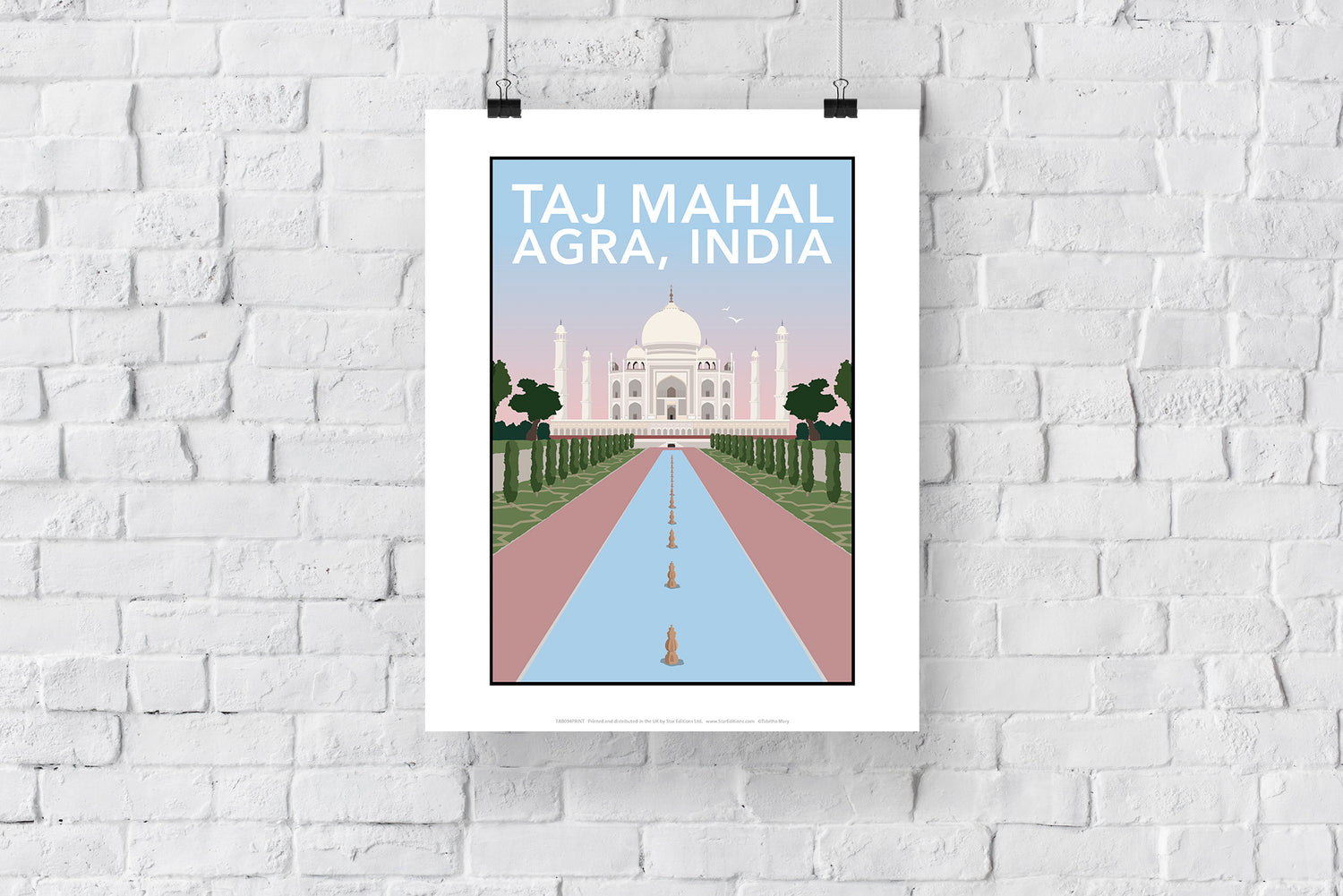 Taj Mahal, Agra - Art Print