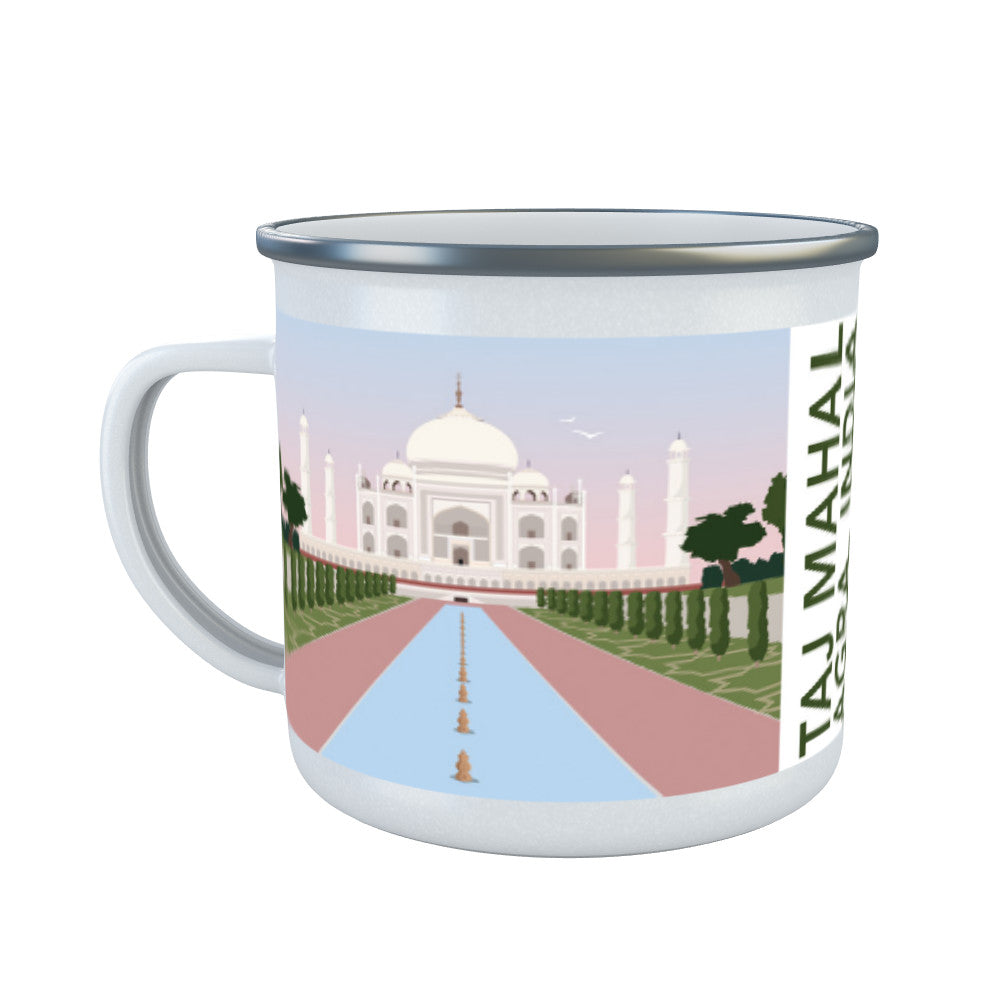 Taj Mahal, Agra Enamel Mug