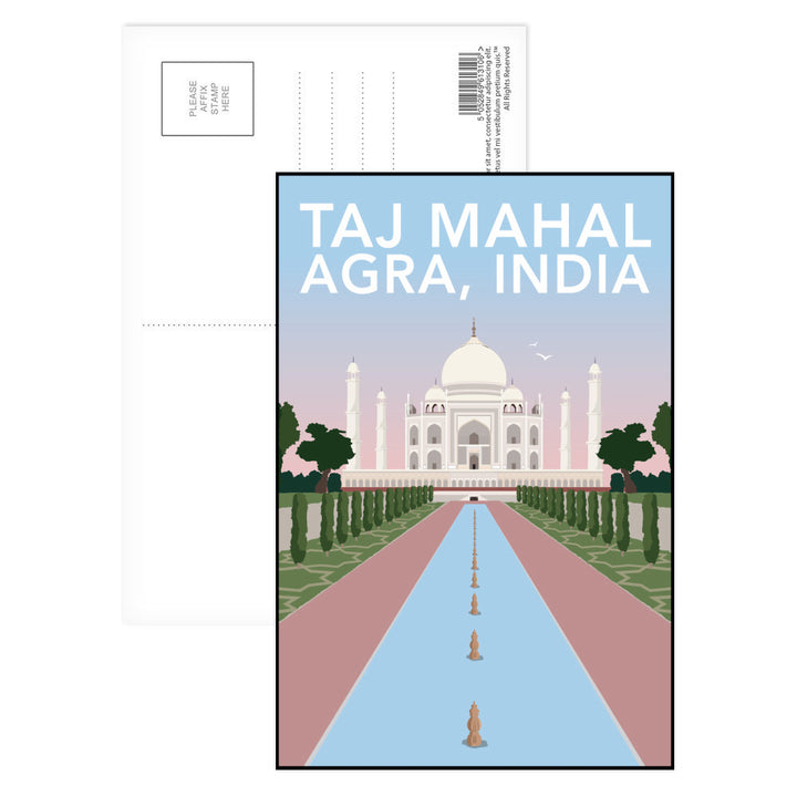 Taj Mahal, Agra Postcard Pack