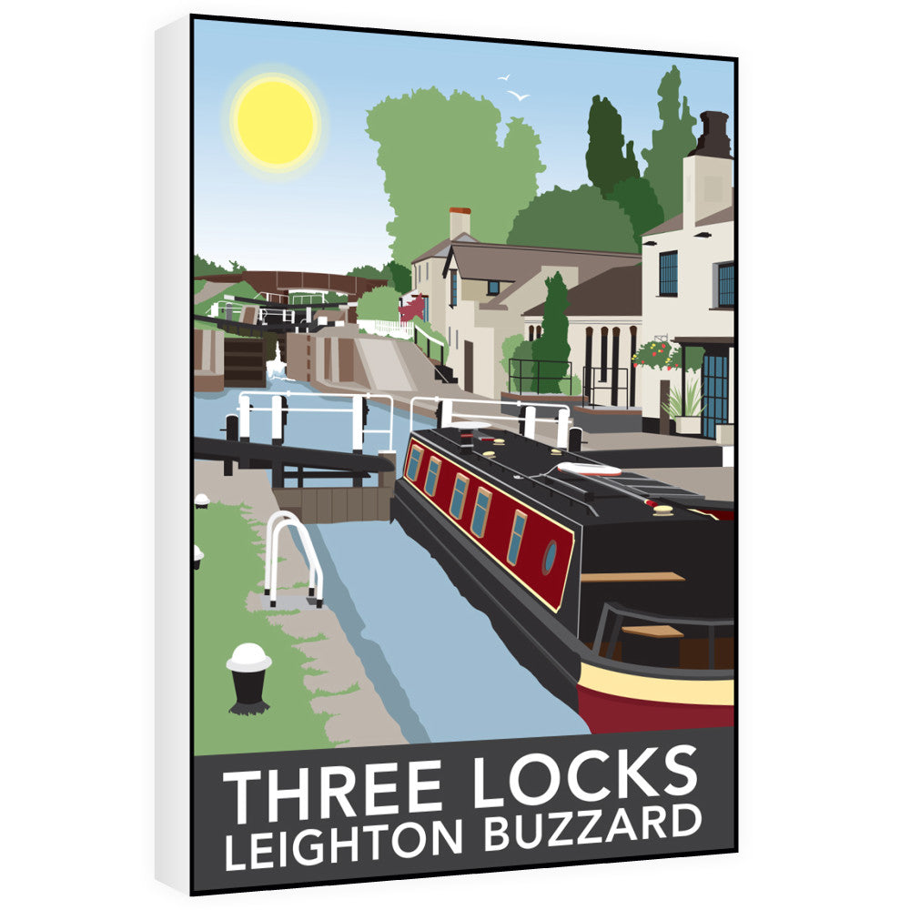 Three Locks, Leighton Buzzard 60cm x 80cm Canvas