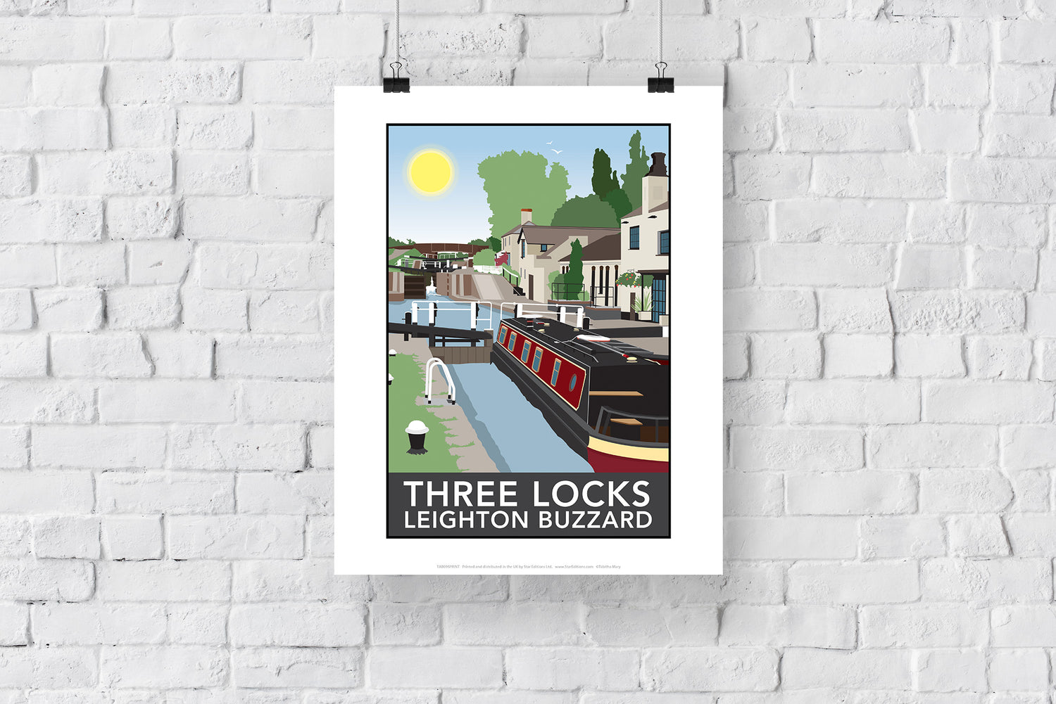 Three Locks, Leighton Buzzard - Art Print