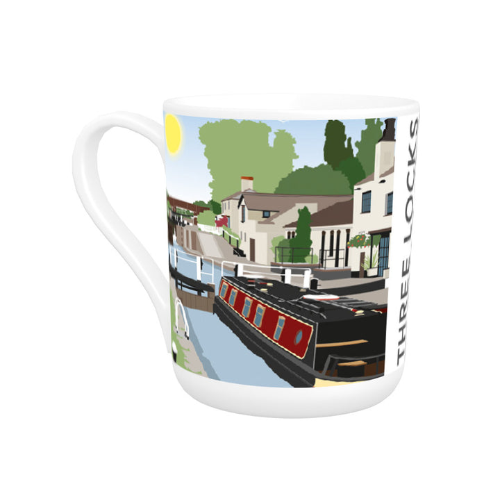 Three Locks, Leighton Buzzard Bone China Mug