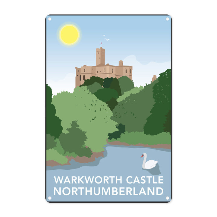 Warkworth Castle, Warkworth Metal Sign