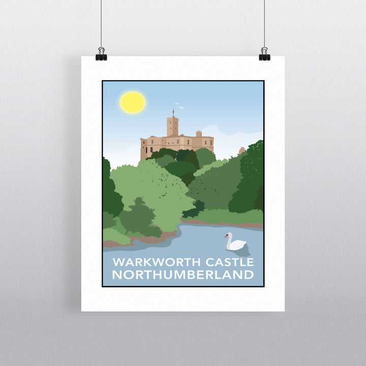 Warkworth Castle, Warkworth 90x120cm Fine Art Print