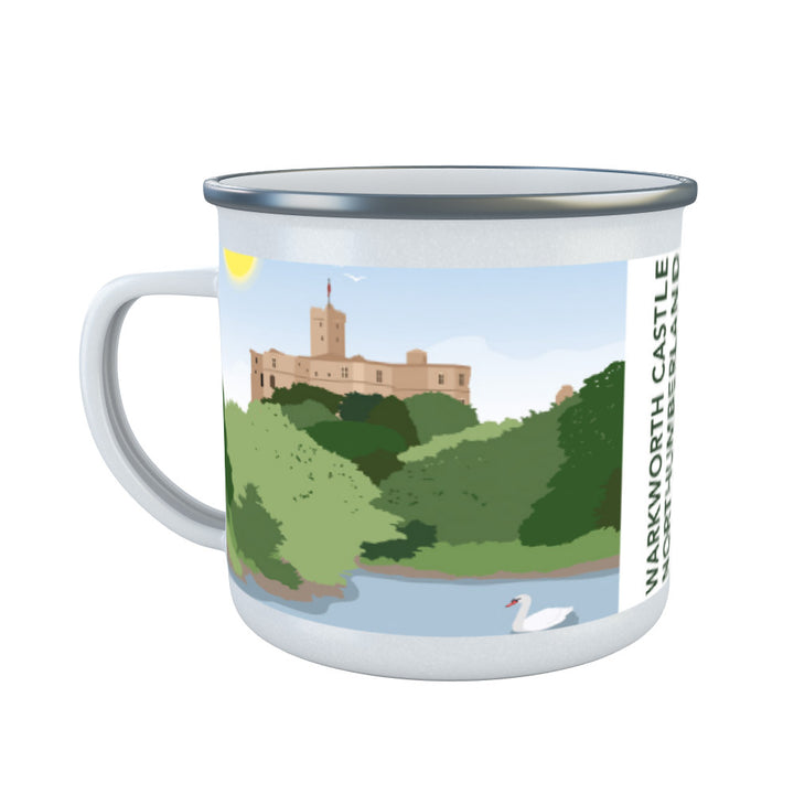Warkworth Castle, Warkworth Enamel Mug