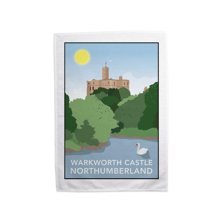 Warkworth Castle, Warkworth Tea Towel