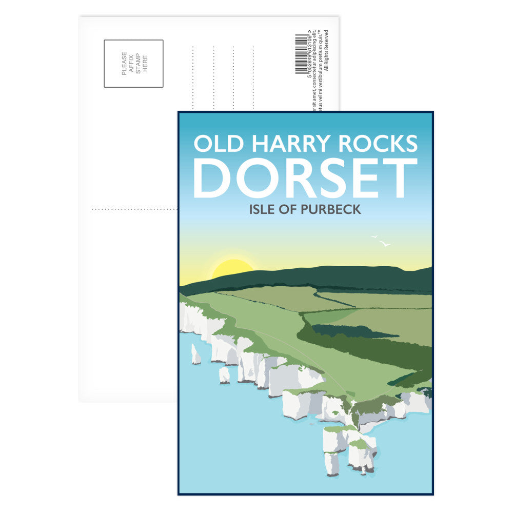 Old Harry Rocks, Dorset Postcard Pack