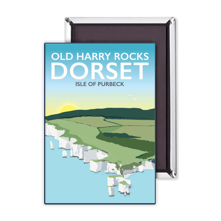 Old Harry Rocks, Dorset Magnet