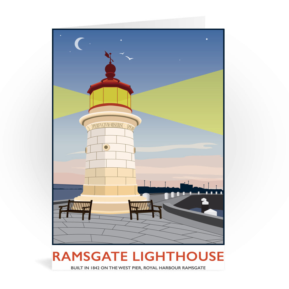 Ramsgate Lighthouse, Ramsgate Greeting Card 7x5