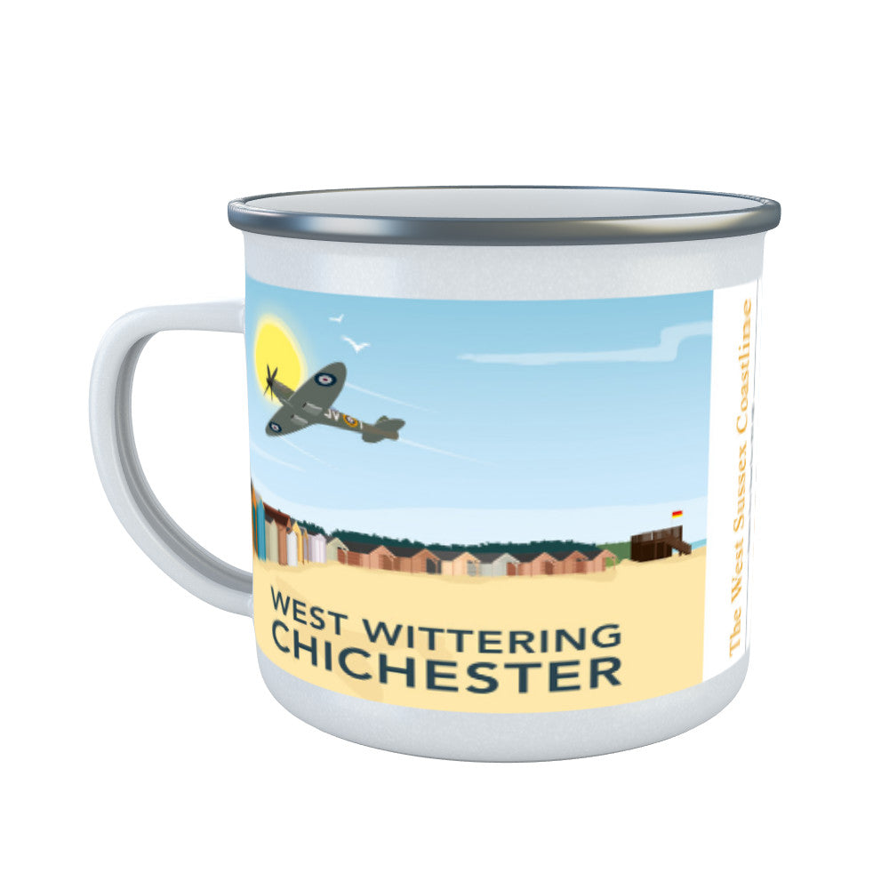 West Wittering, Chichester Enamel Mug
