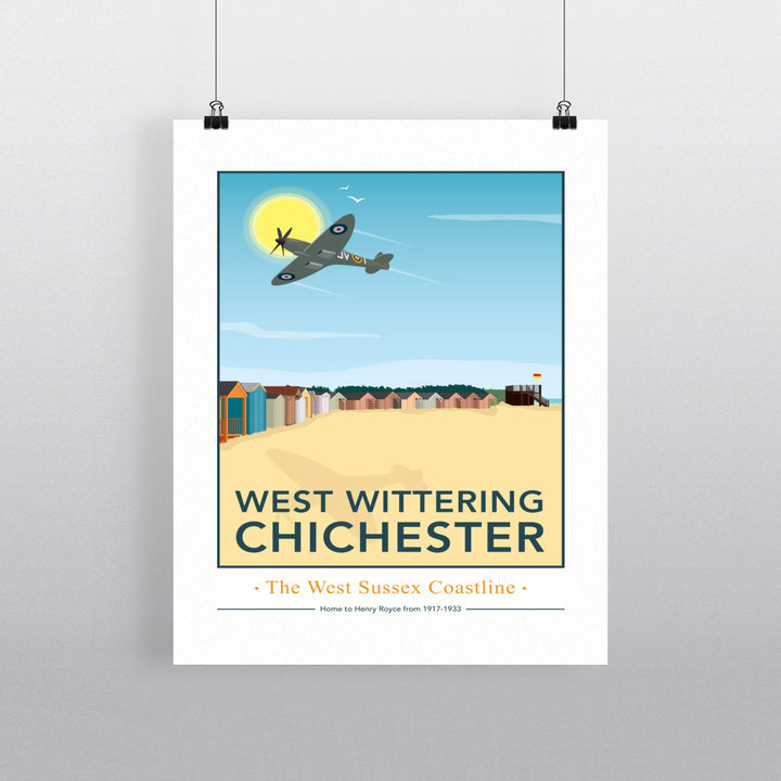 West Wittering, Chichester 90x120cm Fine Art Print