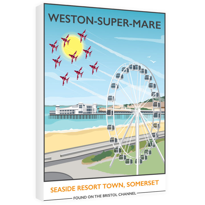 Weston Super Mare, Somerset 60cm x 80cm Canvas